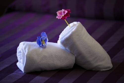 Postel nebo postele na pokoji v ubytování Trigrana Vacanze Hotel