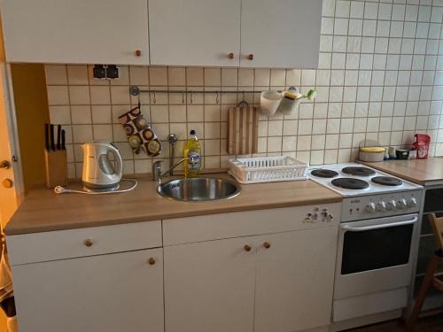 Kuchyňa alebo kuchynka v ubytovaní Apartament u Maliny