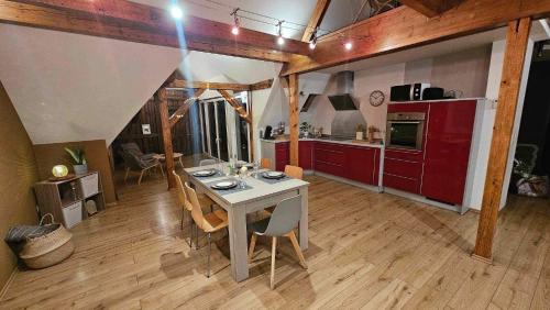 Η κουζίνα ή μικρή κουζίνα στο Strasbourg village proximité des marchés de Noël