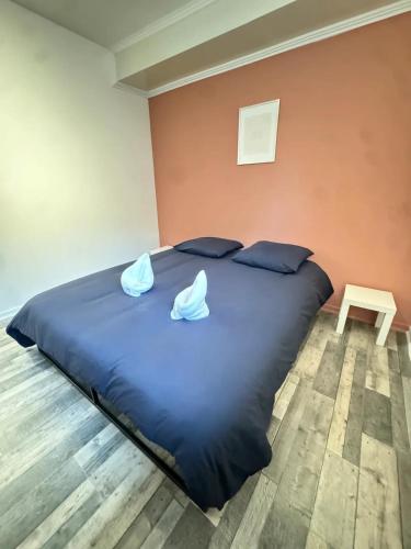 Ένα ή περισσότερα κρεβάτια σε δωμάτιο στο Cosy 2 - Montbéliard centre 80m2