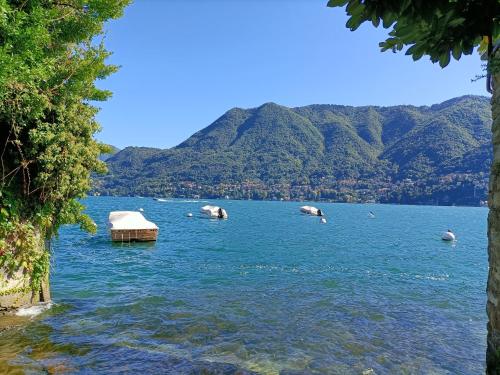 a view of a lake with mountains in the background at La Casa di Vicky in Maslianico