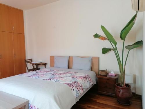 Ένα ή περισσότερα κρεβάτια σε δωμάτιο στο ANANKE Home
