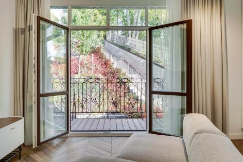 Μπαλκόνι ή βεράντα στο Sunrise Uzupis Apartment