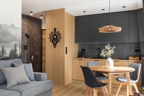 Ruang duduk di Cyrhla Apartamenty