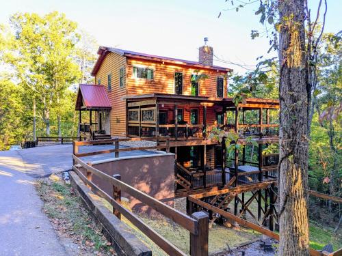 Luxe Cabin with Game Room, Hot Tub & Firepit photo 17