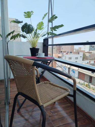 Balkón nebo terasa v ubytování Acogedores Departamentos Céntricos Huanchaco 4 p