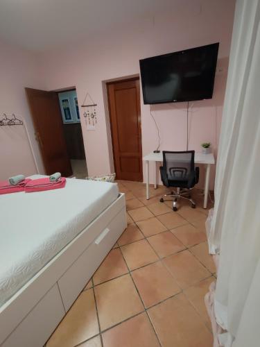 Μια τηλεόραση ή/και κέντρο ψυχαγωγίας στο Casa-Chalet Anabel