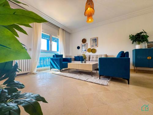 Ruang duduk di Coste Sidi Bou Said A4: Cozyand central