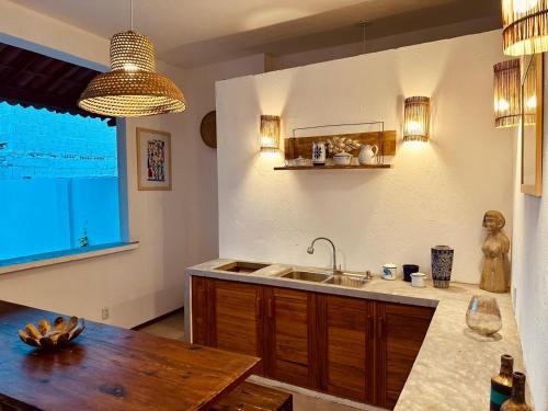 Dapur atau dapur kecil di Vila Almar