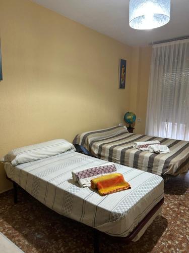Postel nebo postele na pokoji v ubytování Carretón room