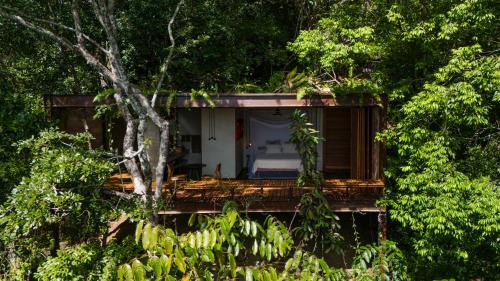 a house in the middle of the forest at A Casinha da Floresta in Gamboa
