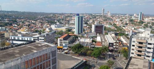 Pemandangan umum bagi Campina Grande atau pemandangan bandar yang diambil dari apartmen
