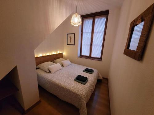 Postel nebo postele na pokoji v ubytování Cosy appartement Embrun centre