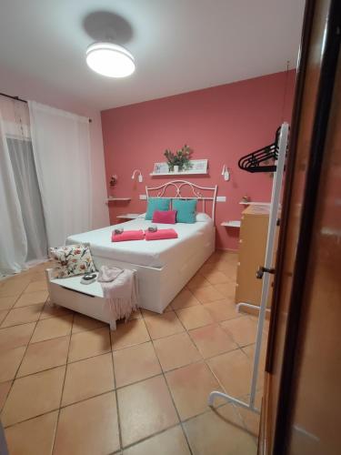 Ένα ή περισσότερα κρεβάτια σε δωμάτιο στο Casa-Chalet Anabel