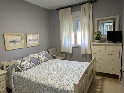 Postel nebo postele na pokoji v ubytování Apartamento excelente ubicación en Novo Sancti Petri By Chiclana Dreams