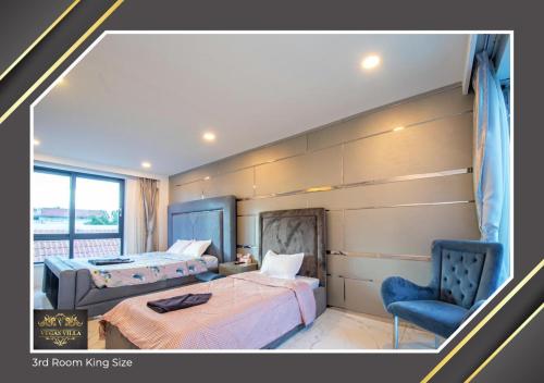 En eller flere senge i et værelse på Vegas villa, Pattaya
