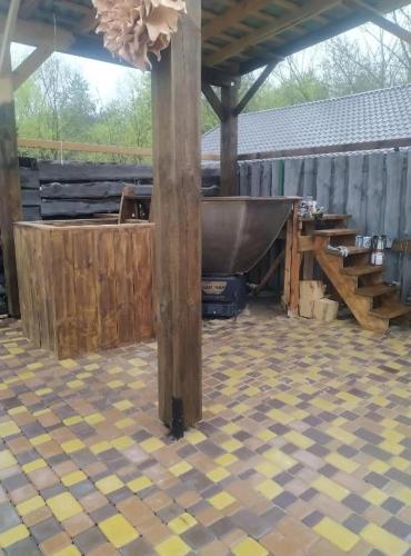 Kawasan patio atau luaran di Котедж з Чаном