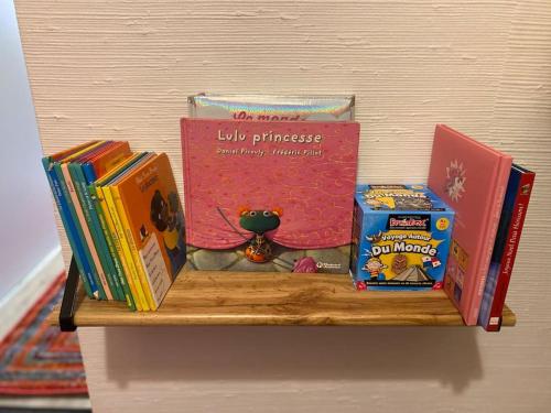 Knihovna v apartmánu