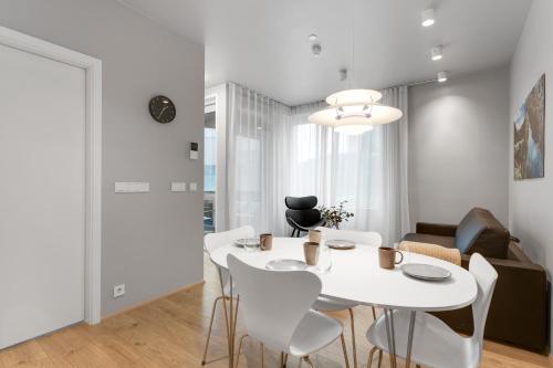 Un lugar para sentarse en Sif Apartments by Heimaleiga