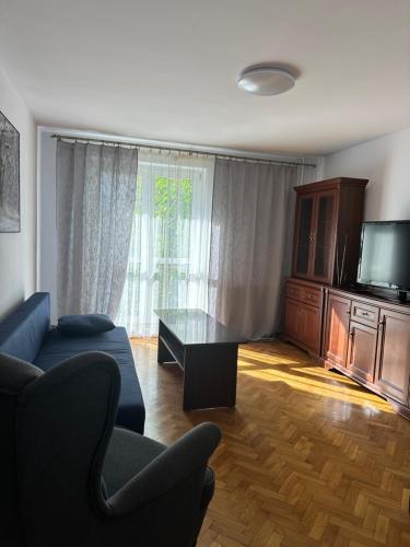 TV a/nebo společenská místnost v ubytování MIESZKANIE W IDEALNEJ LOKALIZACJI