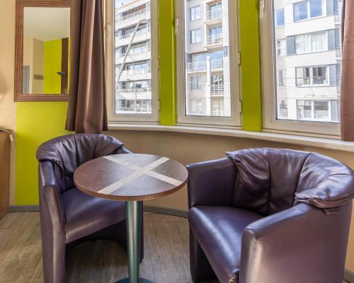 Ruang duduk di Sleep & Go Blankenberge