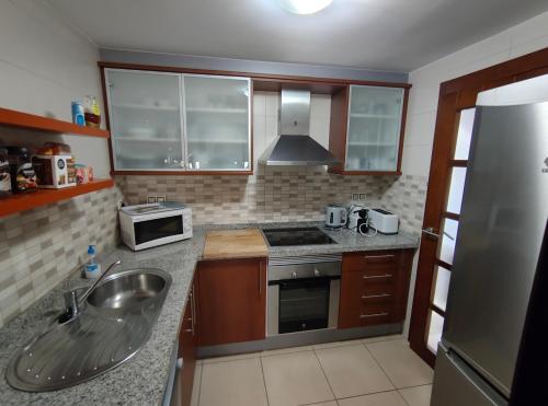 Dapur atau dapur kecil di Casa Spa