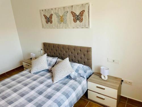 Postel nebo postele na pokoji v ubytování Piso Abril