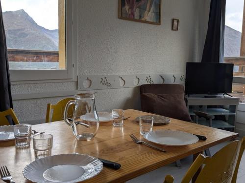 Maxi Studio 5 pers. avec balcon, WIFI, pieds des pistes, calme, proche commerces et sports - FR-1-262-75