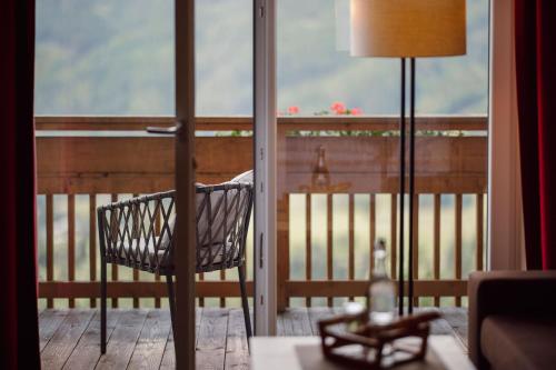Balkón nebo terasa v ubytování Hotel Bergheimat