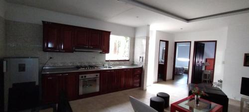 Кухня или мини-кухня в Apartamento Vacacional centro San Gil
