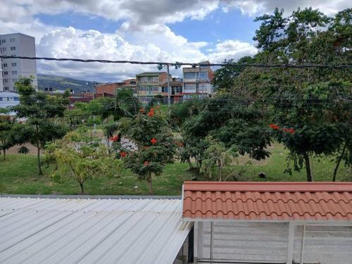 a view of a city from the roof of a building at Espectacular Casa en Barbosa Santander in Barbosa