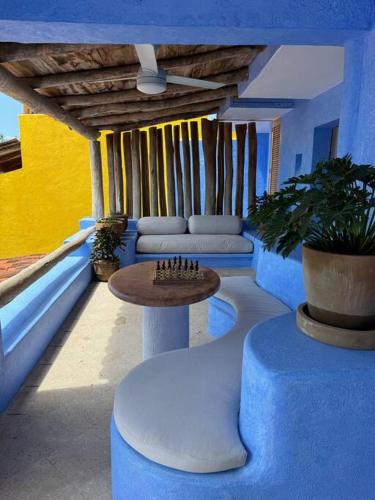 Χώρος καθιστικού στο Casita Hermanitas
