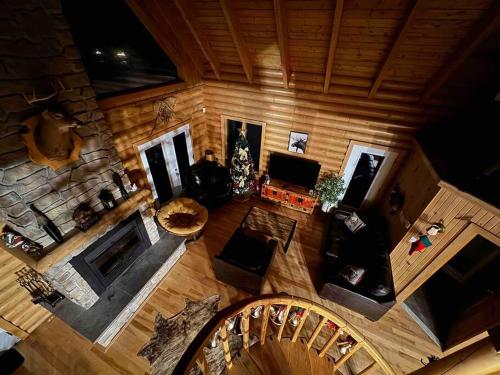 Dapur atau dapur kecil di Le Courchevel Luxe Chalet Private Pool Jacuzzi