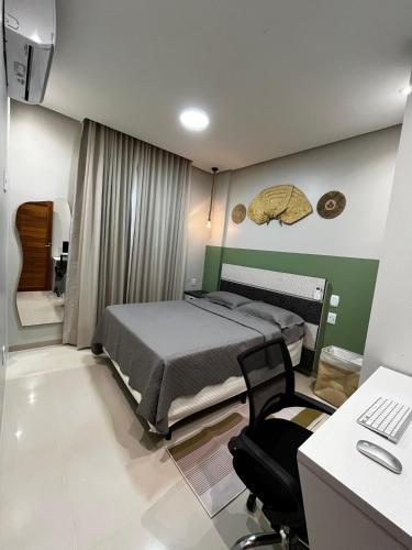 Postel nebo postele na pokoji v ubytování Ap com 2 quartos - Casas de Alter