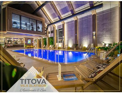 Бассейн в Titova vila Zlatibor Nika или поблизости
