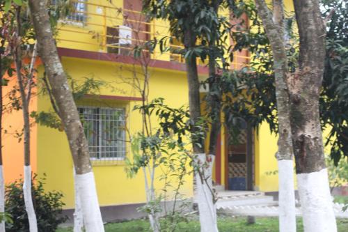 El edificio en el que está el hotel