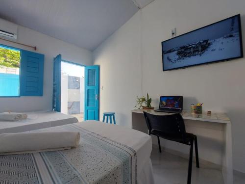 Postel nebo postele na pokoji v ubytování Casa Grécia Jericoacoara