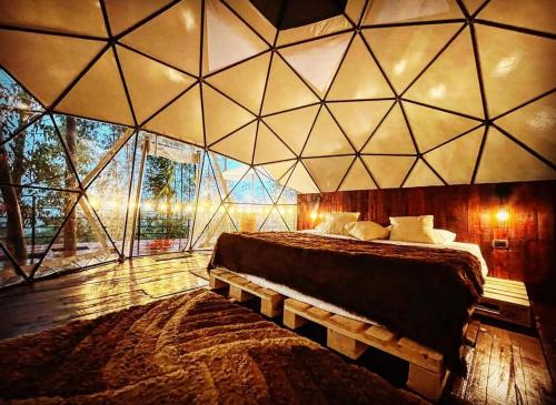 Glamping valhalla La vegaにあるシーティングエリア