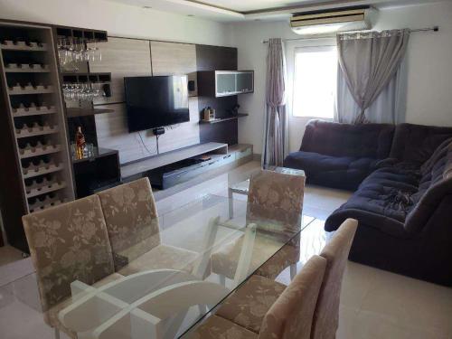 Μια τηλεόραση ή/και κέντρο ψυχαγωγίας στο Casa praia pontal do Ipiranga