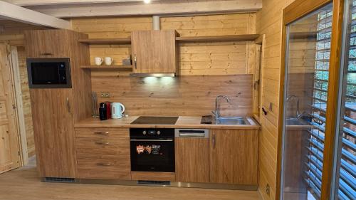 Dapur atau dapur kecil di Chata v údolí