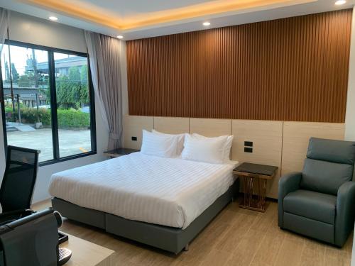 Postel nebo postele na pokoji v ubytování TOBEDzZ HOTEL