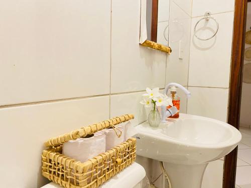 Koupelna v ubytování casa flamboyant- Apartamento com ar condicionado