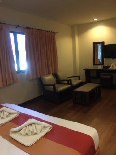 Katil atau katil-katil dalam bilik di Woraburi Sukhumvit Hotel