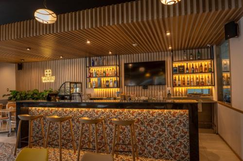 Ο χώρος του lounge ή του μπαρ στο Victoria Regia Hotel