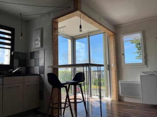 Η κουζίνα ή μικρή κουζίνα στο Appartement Cosy, vue Mer