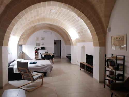 Χώρος καθιστικού στο Appartamento B&B VOLTE D'OGIVA