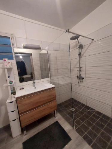 Koupelna v ubytování villa Kanel