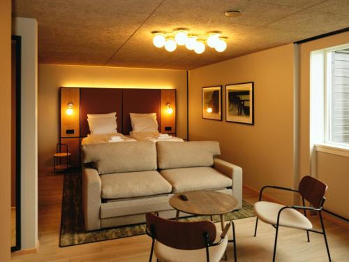Ruang duduk di Hotel Vagar