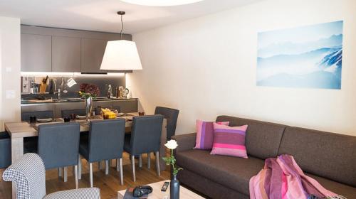Zona de estar de Peaks Place Apartments & SPA