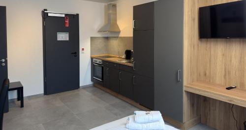 Dapur atau dapur kecil di Hotel Good Night